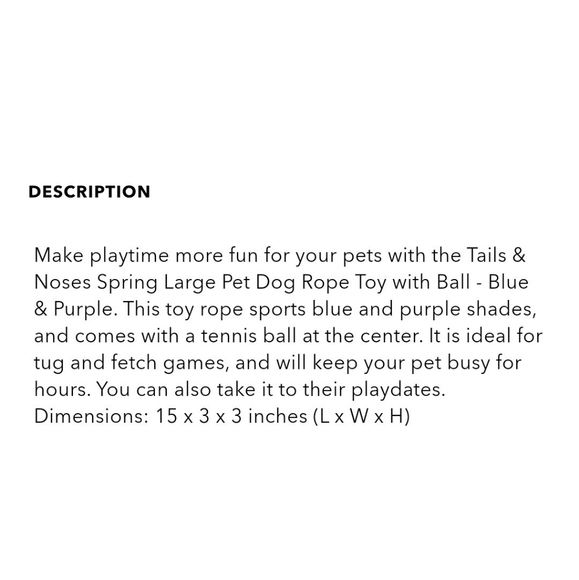 π50% OFF - NWTβΌοΈ Tails & Noses 3-pC Set of a Matching Collar & Leash with a Toy - Picture 6 of 7